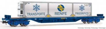 H0 E RENFE Flachwagen Rs, bel., 4A, Ep.V, Kältecontainer, etc........................