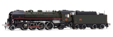H0 F SNCF Dampflokomotive 141 R 1244, Ep.V, R=356,5mm, L= 276mm, Sound, etc..............................................................