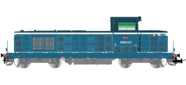 H0 F SNCF Diesellokomotive BB 666442, 4A, Ep.VI, blau, L= 172mm, R= 356,5mm, Sound, etc..................................................