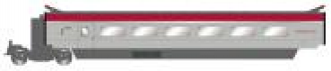 H0 F SNCF Zwischenwagen Thalys PBKA, Kl.1, 4A, Ep.VI, zu HJ 2358/ S/ AC/ ACS;