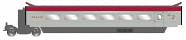 H0 F SNCF Zwischenwagen Thalys PBKA, Kl.2, 4A, Ep.VI, zu HJ 2358/ S/ AC/ ACS, etc...........