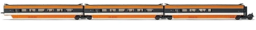 H0 F SNCF TGV Sud- Est, Ergänzungs- Set 3teilig, 4A, Ep.V, orange, etc.....................