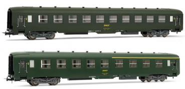 H0 F SNCF Reisezugwagen Set, DEV,  2x, Kl.1/ 2, Kl.2, 4A,  Ep.IV,