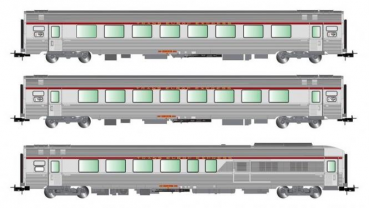 H0 F SNCF Reisezugwagen Set TEE, 3teilig,   4A, Ep.IV,   " Mistral "