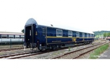 H0 F SNCF Schlafwagen T2, 4A, Ep.III, blau, Schrift gelb " TEN "
