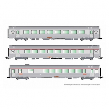 H0 F SNCF Personenwagen Set 3x, Vru, A8u, A8Tu, 4A, Ep.IV,  etc........................