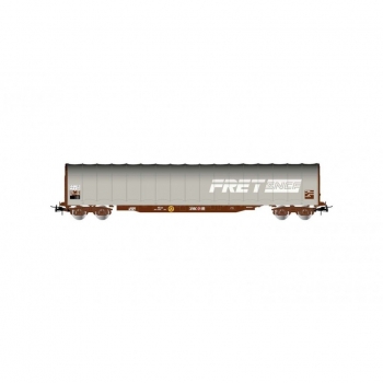 H0 F SNCF Schiebeplanenwagen Rils, 4A, Ep.V, grau, " Fret  " , etc.................................