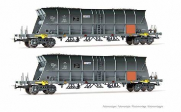 H0 F SNCF Selbstentladewagen EF60 Set 2x, 4A, Ep.VI, " EDF  " , etc.................................