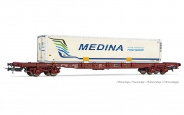 H0 SNCF Containertragwagen Sgss, bel., 4A, Ep.V, " Medina ", etc.......................