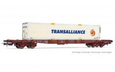 H0 F SNCF Containertragwagen Sgss, bel., 4A, Ep.V, " Transalliance ", etc...............