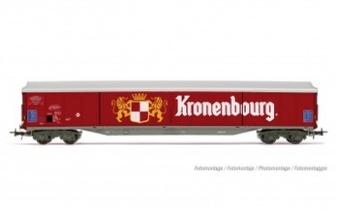 H0 F SNCF Schiebewandwagen Habis, 4A, Ep.IV- V, rot, " Kronenbourg ". etc..................