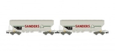 H0 F SNCF Getriedesilowagen Set 2x, 4A, Ep.V, " SANDERS ", grau, etc......................................................