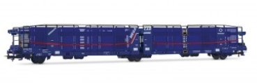 H0 F Transfesa Autotransportwagen, 3A, " Mega Car Cattier ", Ep.VI, blau, etc..............