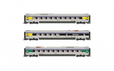 H0 I FS Reisezugwagen- Set ,3teilig, ETR 610, 4A, Ep.VI, " Cisalpino  "  etc...............