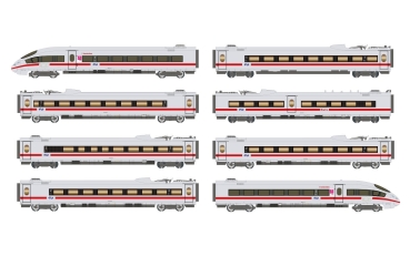 N NL NS ICE 3, BR 403,  8teilig,  BR 406, L=1250mm, 4A, Ep.VI, lichtgrau, etc...............................