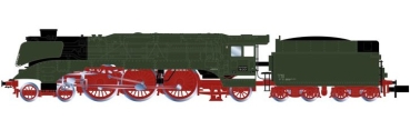 N D DR Dampflokomotive BR 18 201, grün, 2C1, Ep.III, etc......................................................
