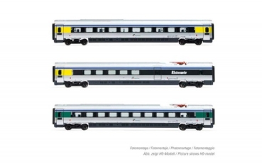 N I FS Ergänzungs- Mittelwagen Set. 3x, ETR 610, Ep.VI, Cisalpino, etc....................