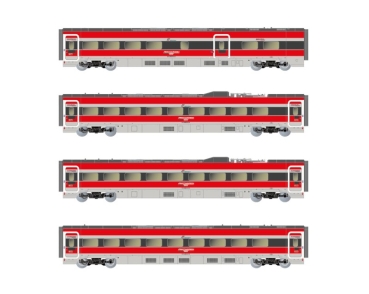 N I FS Reisezugwagen Set 4teilig, 4A, Ep.VI, " Frecciarossa ETR 1000, etc............................................
