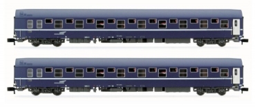 N F SNCF Schlafwagen T2 Set 2x, 4A, Ep.IV - V, L=330mm, " casquette ",  etc...........................