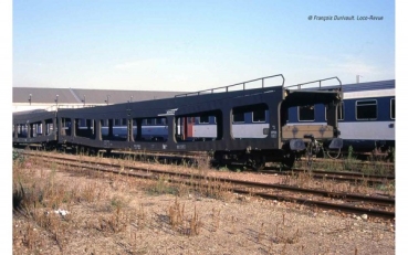 N F SNCF Autotransportwagen Set 2x, DD DEV, 4A, Ep.V, L= 330mm, etc........................