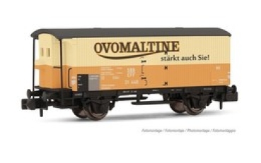 N Ch SBB Güterwagen ged., 2A, L=53mm, Ep.III; " OVOMALTINE ", etc.........................