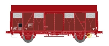 N F SNCF Güterwagen- Set.2x, ged., G4, 2A, Ep.IV, L=132mm, etc........................