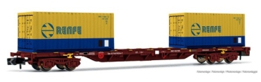 N E RENFE Containertragwagen bel., L=123mm, 4A, Ep.V, " MMC ", etc..........................