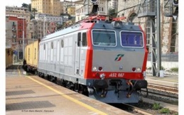 H0 I FS Elektrolokomotive E 652 108, 4A, Ep.VI, dig., rot silber, Sound,  " FS MERCITALIA ", etc....................