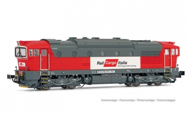 H0 I PRI Diesellokomotive D 753.7, 4A, L=190mm, Ep.V- VI, rot/ hellgrau, Sound, " Rail Cargo Italia ", etc......................