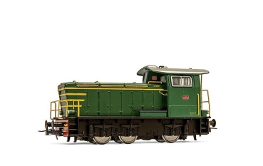 H0 I FS Diesellokomotive RH 245, grün- mit gelben Streifen, Ep.IV, R=357mm, L= 106mm, etc...................................
