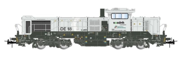 H0 I FS Diesellokomotive Vossloh DE 18, " Mercitalia S & T, hellgrau, Ep.VI, L= 195mm, Sound, etc.........................................