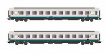 H0 I FS Personenwagen Set, UIC- Z,  Pr. 901/ 300, St.2x,  Kl.2, 4A, Ep.VI, " XMPR ", etc................