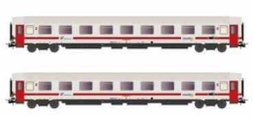 H0 I FS Personenwagen Set, UIC- Z, Pr. 901/ 300, St.2x,  Kl.2, 4A, Ep.VI, "  Intercity Giomo ", etc...................