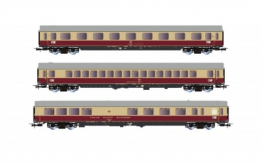 H0 D DB Personenwagen Set 3x, 4A, L= 922mm, Ep.IV, " TEE Helvetia ", etc.......................