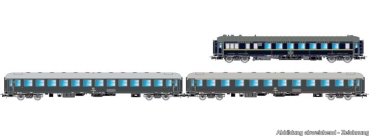 H0 I FS Reisezugwagen Set 3x, " Rapido 904- 905, 4A, Ep.IV, L= 873mm, etc......