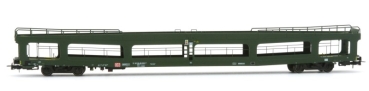 H0 D DB Autotransportwagen DDm 916, 4A, Ep.IV, grün, etc.....................................................
