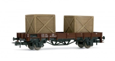 H0 D DR Rungenwagen bel. 4A, Ep.III, braun, etc........................................................