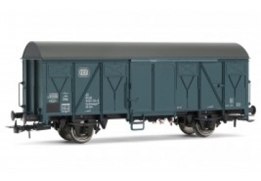 H0 D DB Güterwagen 633,  ged., 2A,  Ep.IV,  L= 121mm,  blau,  " Werkstattwagen "