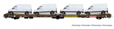 H0 I FS Tiefladewagen bel., 1A, Ep.IV,  L= 305mm,