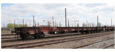 H0 D DB Flachwagen, Res, 4A, L=227mm, Ep.IV, braun, etc....................