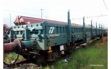 H0 I FS Flachwagen, Res, 4A, L=227mm, Ep.V- VI, grün, etc....................