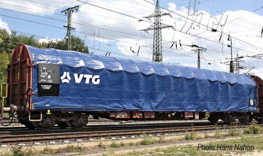 H0 A VTG Schiebeplanwagen Rilns, 4A, L= 227mm, Ep.V- VI,  blau, etc...........................