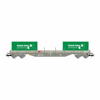 H0 Ch SBB Flachwagen, Res, bel., 4A, L=227mm, Ep. VI, grau, " Kehrli+ Oeler  ",  etc....................
