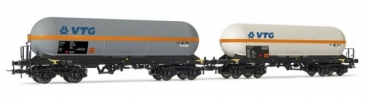 H0 I FS Gaskesselwagen Set 2x, Zags, 4A, Ep.V, oranger Streifen, grau, etc......................