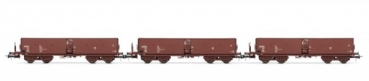 H0 D DR Selbstentladewagen Set 3x, Fal- zz,  L=465mm, 4A, Ep.IV, braun,  etc.................