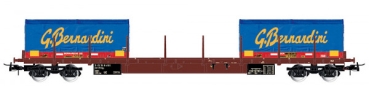 H0 I FS Flachwagen, Rgs, bel., 4A, VI, " Gruppo Bernadini ",  etc....................