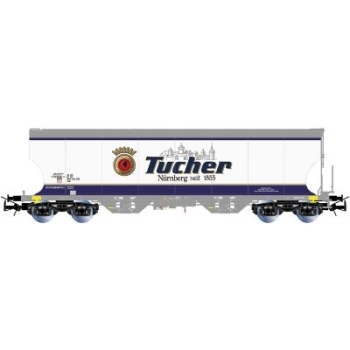 H0 PRI Getreidesilowagen 4A, Ep.V- VI, hellblau, " Tucher ", etc..................................................