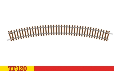 TT Gleis Gebogenes Gleis R4, 396mm, 30°, etc...............................................