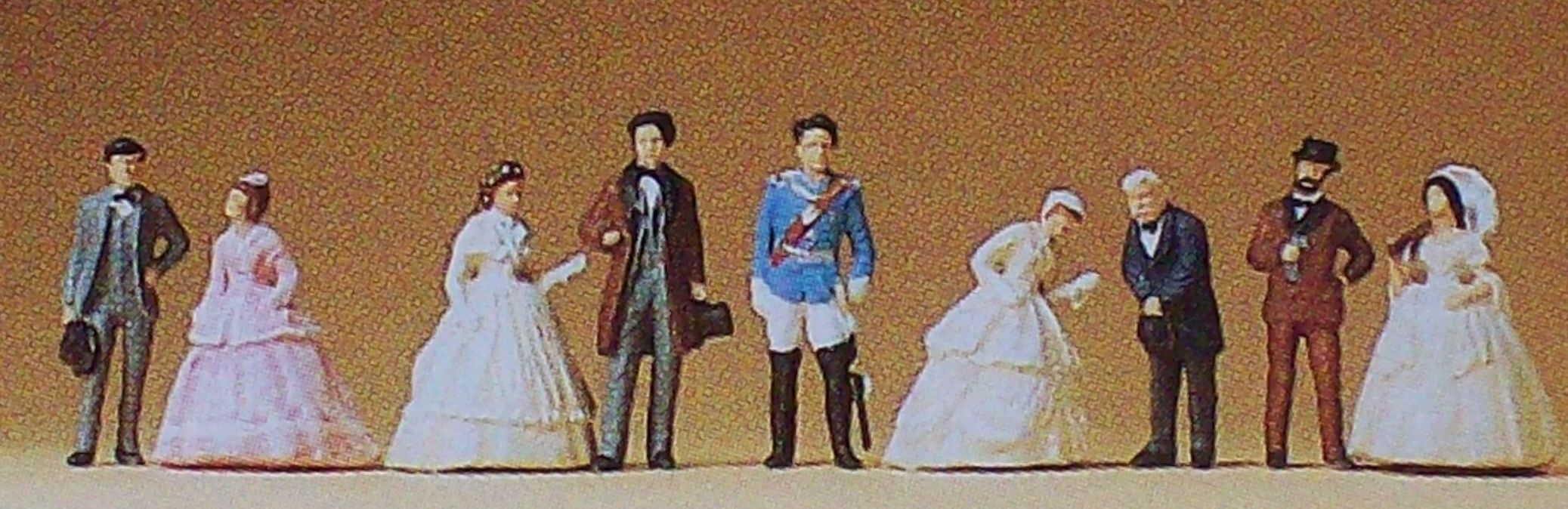 Figuren Preiser N 79129 : Ludwig II von Bayern mit Gefolge