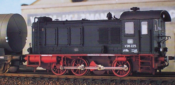 H0 Bahnfahrzeuge D DB BS MS WM Diesellokomotive V 36.1- 2, Räder RP 25, Faulhaber- Motor